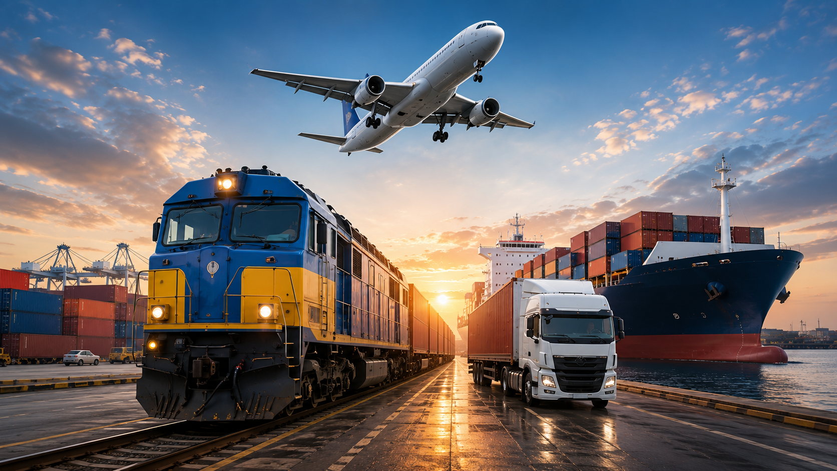 Multimodal transport and supply chain